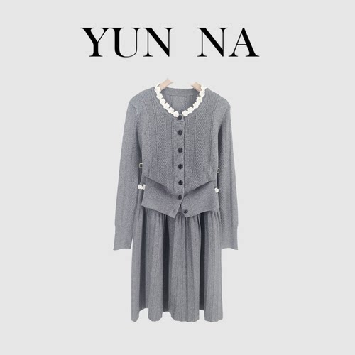 老钱风秋冬季套装【800-899编码】LP品牌直营两件套气质运动针织