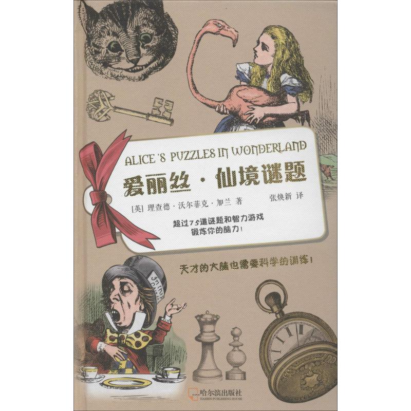 爱丽丝·仙境谜题(英)理查德·沃尔菲克·加兰(Richard Wolfrik Galland)哈尔滨出版社儿童读物/童书/启蒙认知书/黑白卡/识字卡