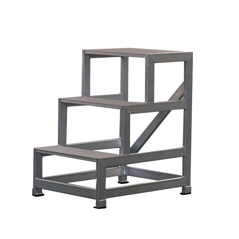 工业铝合金塌台平台梯工程建筑户外铝合金踏步台踏步梯登高梯移动