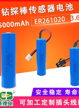 HCB昊诚ER261020 3.6V15A高容量锂电池CC适用于开挖探棒长效物联网定位器PGS户外电源医疗设备一次电池