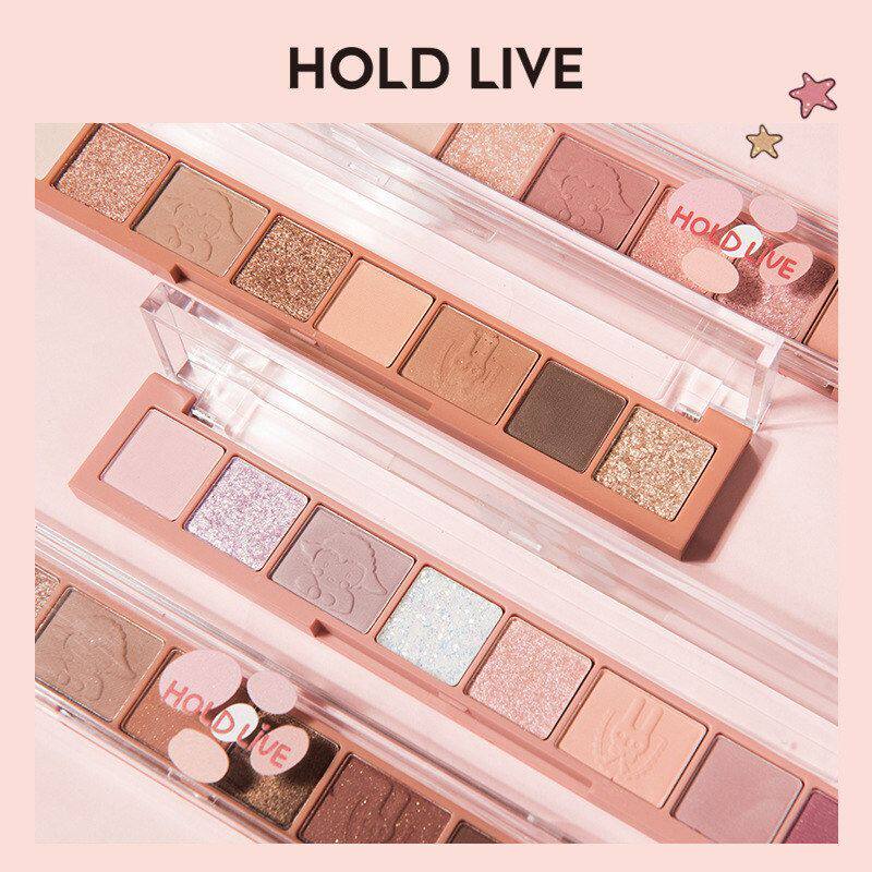 正品 E星眸八色HOLD彩闪炫显色LIV不飞粉指尖眼影日常百搭哑光细