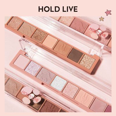 正品 E星眸八色HOLD彩闪炫显色LIV不飞粉指尖眼影日常百搭哑光细