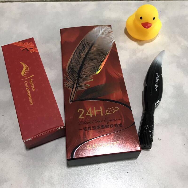 正品R一笔笔EE美茜儿MAYCH防水成型水笔眼线笔流畅黑色眼线液防汗