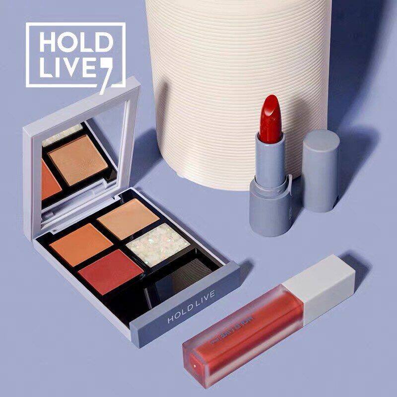 正品绒情夕雾E橙色眼影LIV 釉血 红棕色HOLD迷雾唇三件套口红土
