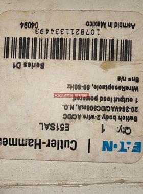 询价E51SAL Cutler-Hammer接近传器部件E51SAL重载行程开关阀体