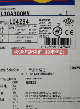 询价GE 接触器CL10A300MN 104294