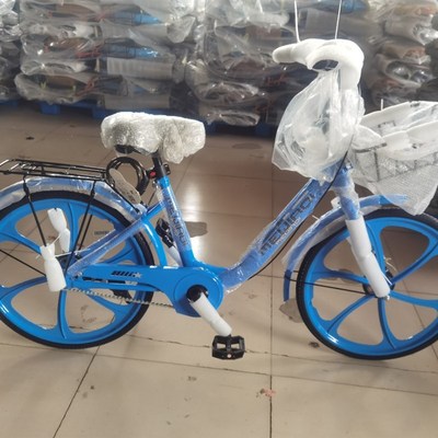 现货共享单车 小黄车 美团 青桔同款 脚踏车实心胎自行车  可做LO