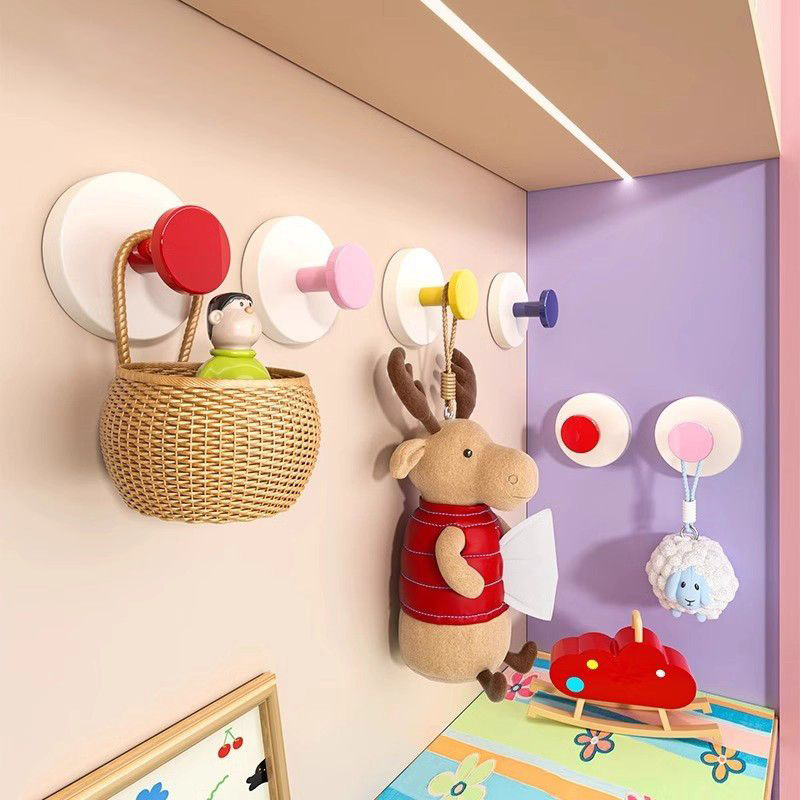 多巴胺色吸盘挂钩粘钩承重无痕免打孔创意可爱学生用浴室衣柜粘钩,家装主材,挂钩/挂衣钩,淘宝优惠券,粉丝福利购,淘宝优惠卷