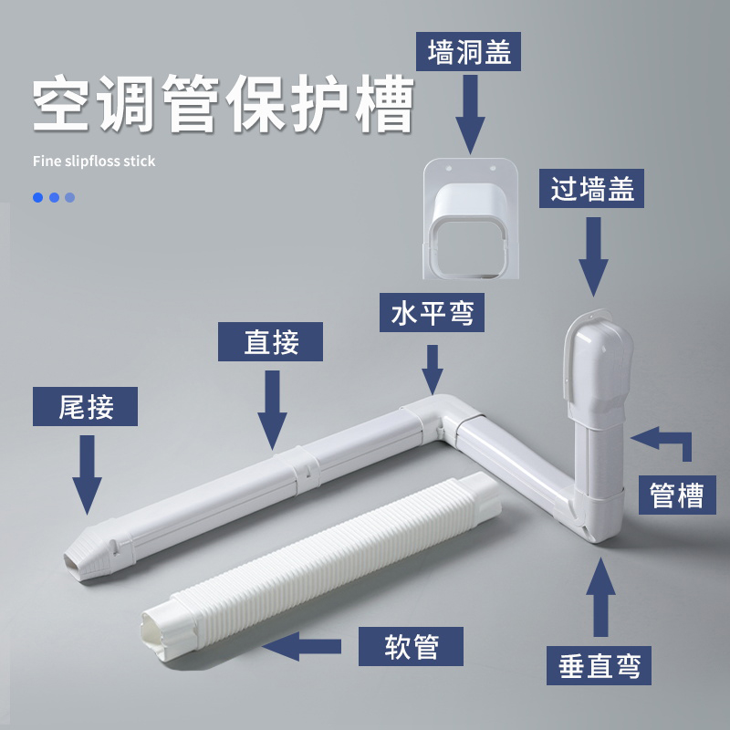 pvc空调管装饰遮挡管槽外墙套管