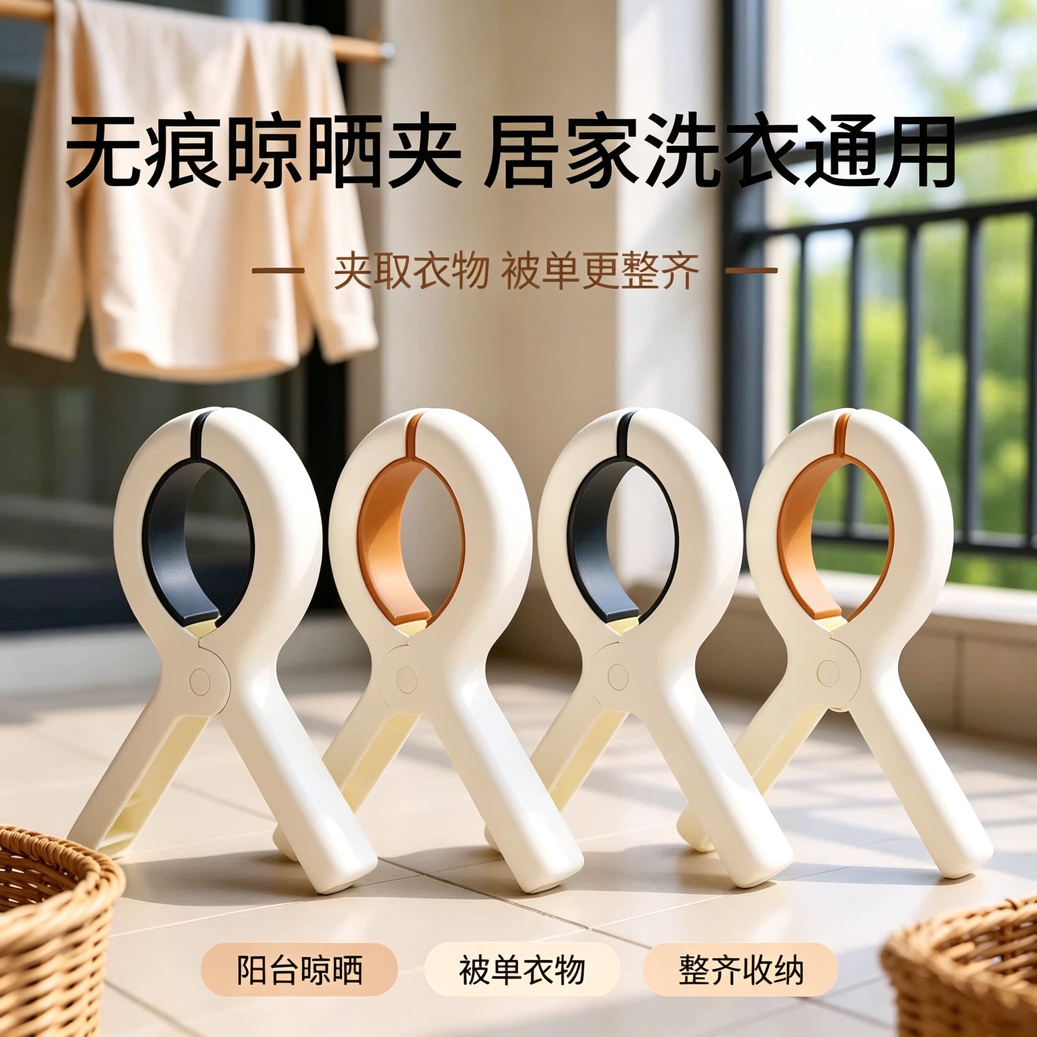 【10个装】大号防风夹固定器图片