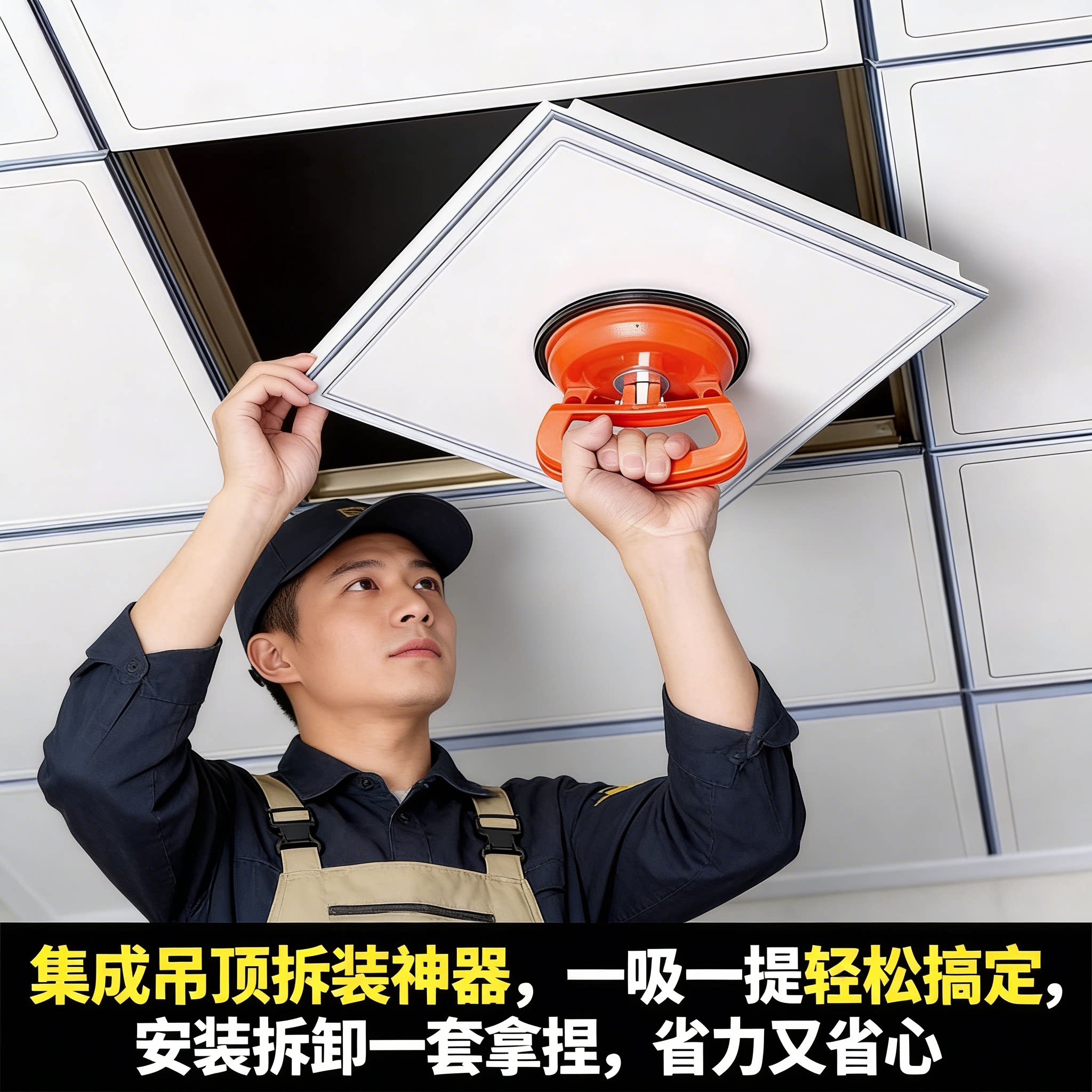 强力吊顶玻璃铝扣板吸盘图片