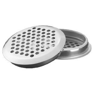 不锈钢鞋柜透气孔网格装饰盖橱柜通风散热衣柜圆形排气天然气孔塞