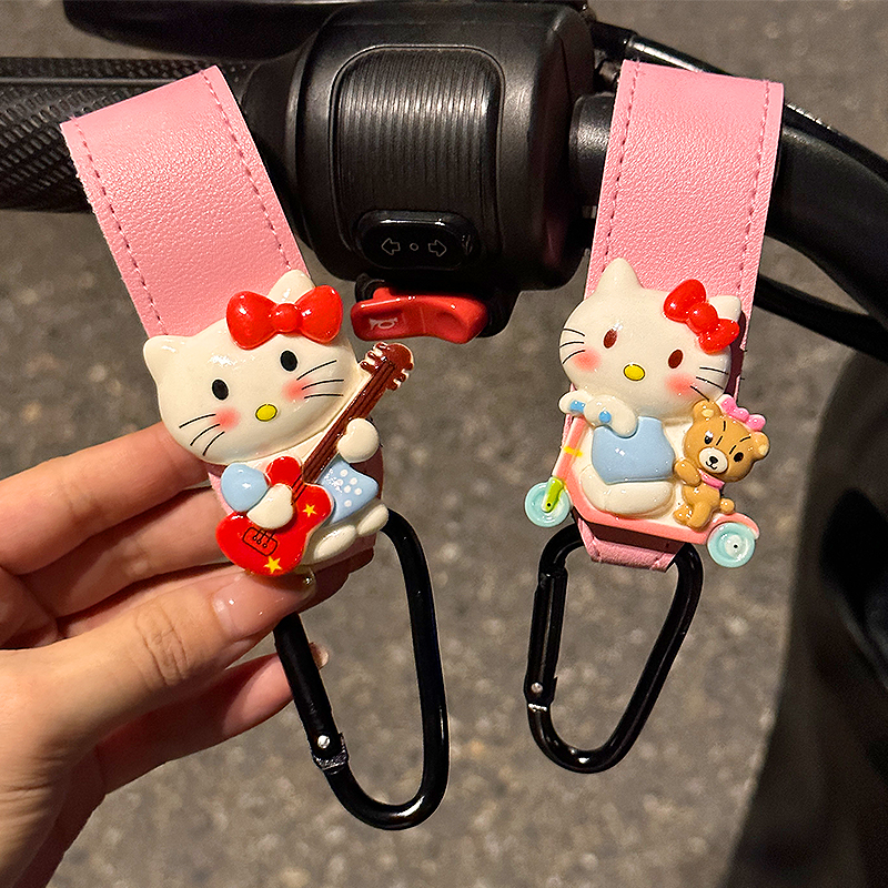 HelloKitty电动车挂钩可爱前置强力承重挂勾电瓶车婴儿推车挂包钩