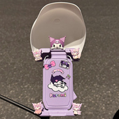 库洛米2026新款 自行车手机支架可爱电动车摩托车外卖导航支架防震