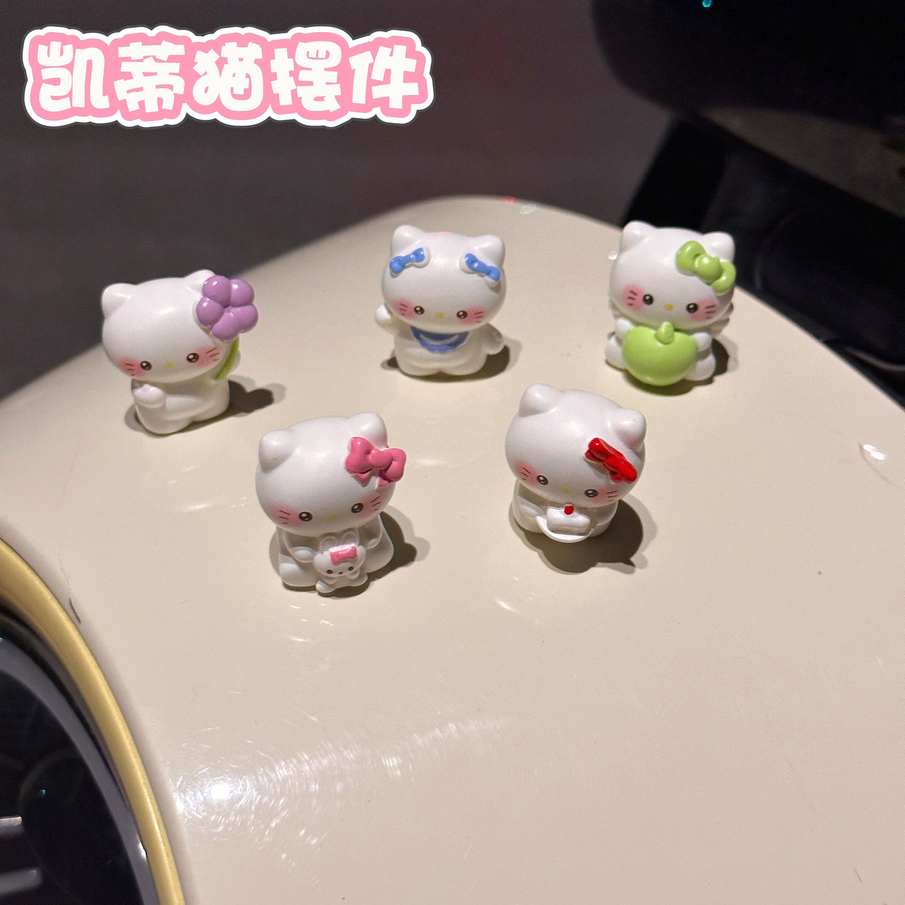 HelloKitty电动车装饰车载摆件卡通KT猫可爱公仔电瓶车改造小配件