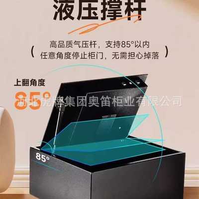 虎牌保险柜家用小型入衣柜抽屉防盗饰品安置隐形上翻式车载保险箱