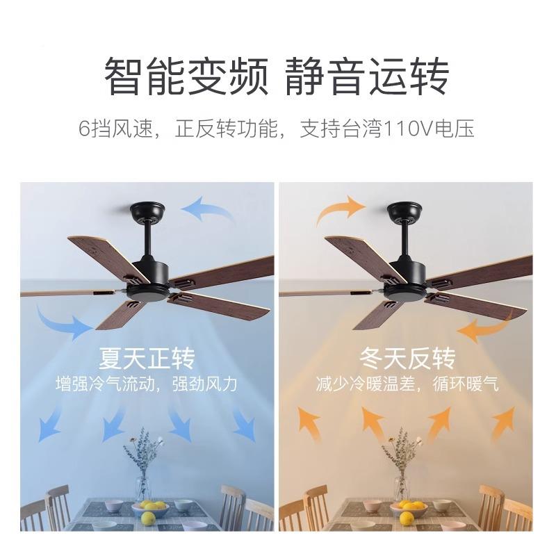 工业风无灯复古扇大风405力餐厅商吊用吊顶电用风扇北欧客厅家扇