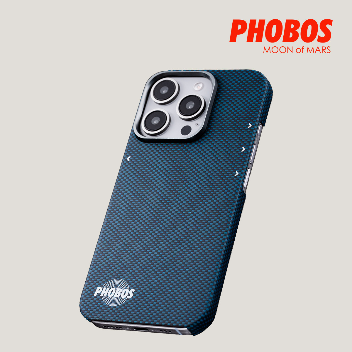 PHOBOS iPhone 16 Pro/Pro Max蓝黑色凯夫拉超薄磁吸手机壳