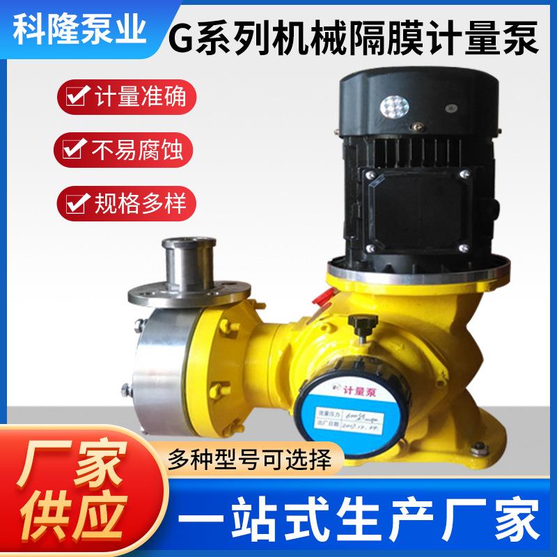 厂家生产304不锈钢泵头加药泵G系列机械隔膜计量泵