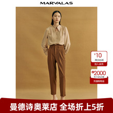 曼德诗法式衬衫女2025秋装设计感小众高级感别致chic韩系穿搭上衣