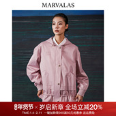 曼德诗连帽设计风衣2026春季 百搭减龄外套 运动风上衣时尚 新款 时尚