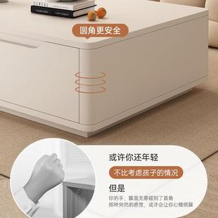 小户型茶台边几现代简约收纳置物小桌子客厅租房家用茶几