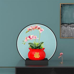 饰灯圈LED灯底座创意铁艺托架 蝴蝶兰花盆配件招财猫家居装