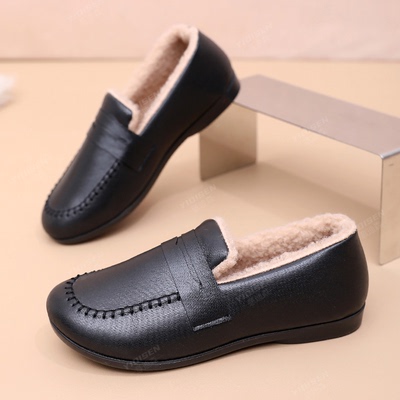 老北京棉鞋女加绒加厚保暖妈妈鞋
