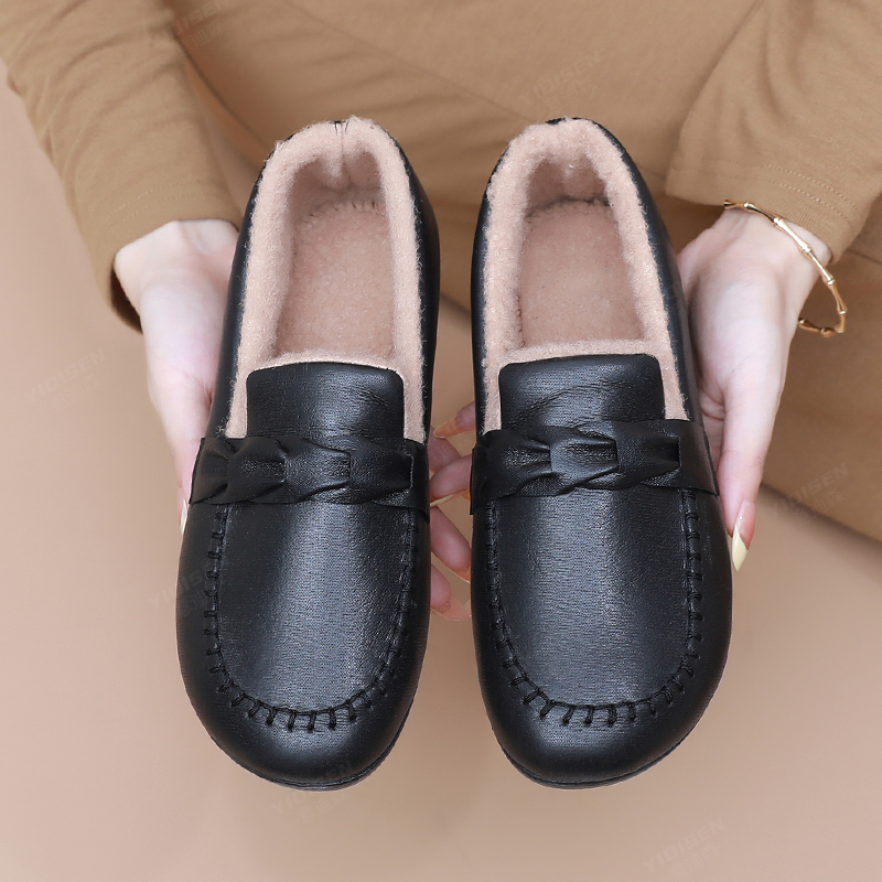 意迪森冬季老北京棉鞋女加绒加厚舒适防滑一脚蹬妈妈鞋中老年豆豆,女鞋,时尚雪地靴,淘宝优惠券,粉丝福利购,淘宝优惠卷