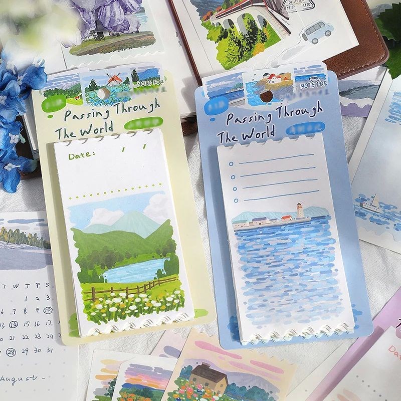 Mr. Paper 6Style 50Pcs/bag Long Strip Sticky QNotes for stud