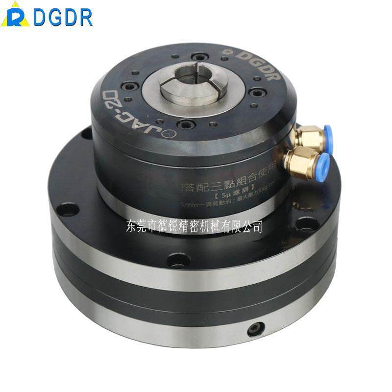 德锐精密气动旋转夹头jac-20/15车床自动化激光切割焊接气压卡盘