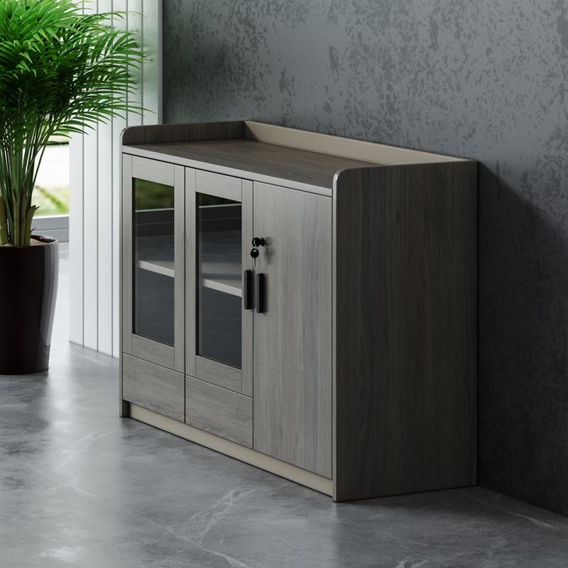 大号木SDP纹色茶柜 代简约防刮耐磨带柜门餐现边柜茶储物水柜水柜