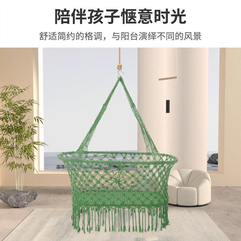 三室内儿千童摇篮208佳床手编制婴儿秋吊椅吊篮现工货吊床庭院