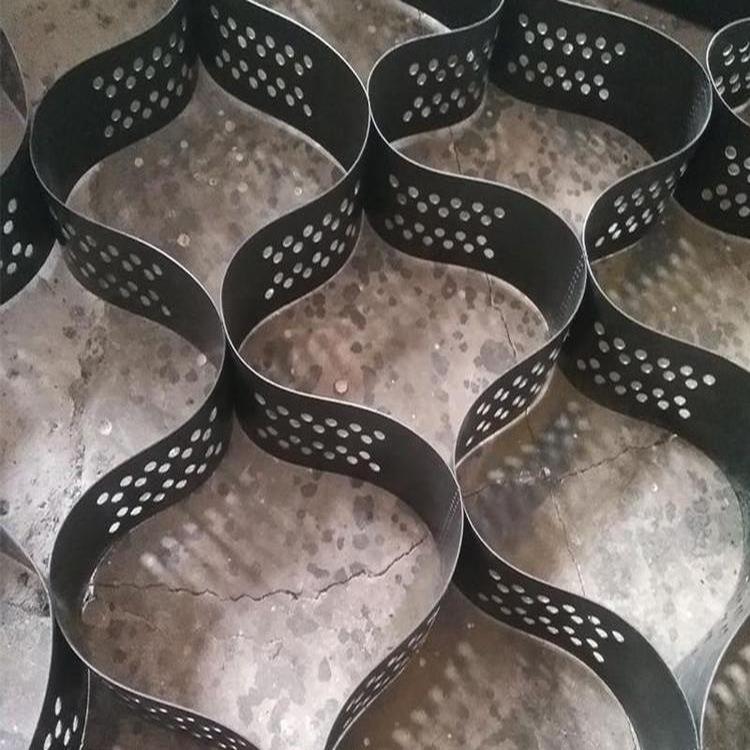 蜂巢土工格hdp河道坡TGGS4边护坡土工网格植草绿e化压室纹蜂巢约