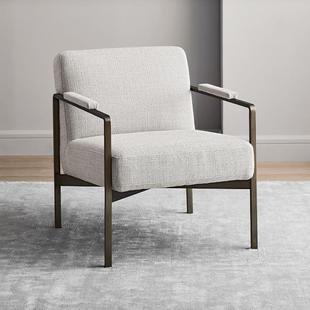 北欧人发椅懒人沙发意沙式 轻奢铁艺休闲椅单简84546512约小户型客