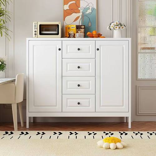 餐边柜钢制多层四斗柜