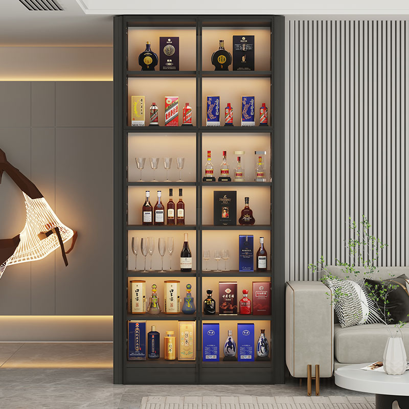 家用酒柜玻璃柜客厅靠墙展示柜