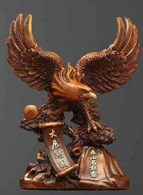 大展宏图老鹰摆件树脂雄鹰工艺品老板办公室摆设店铺公司开业礼品