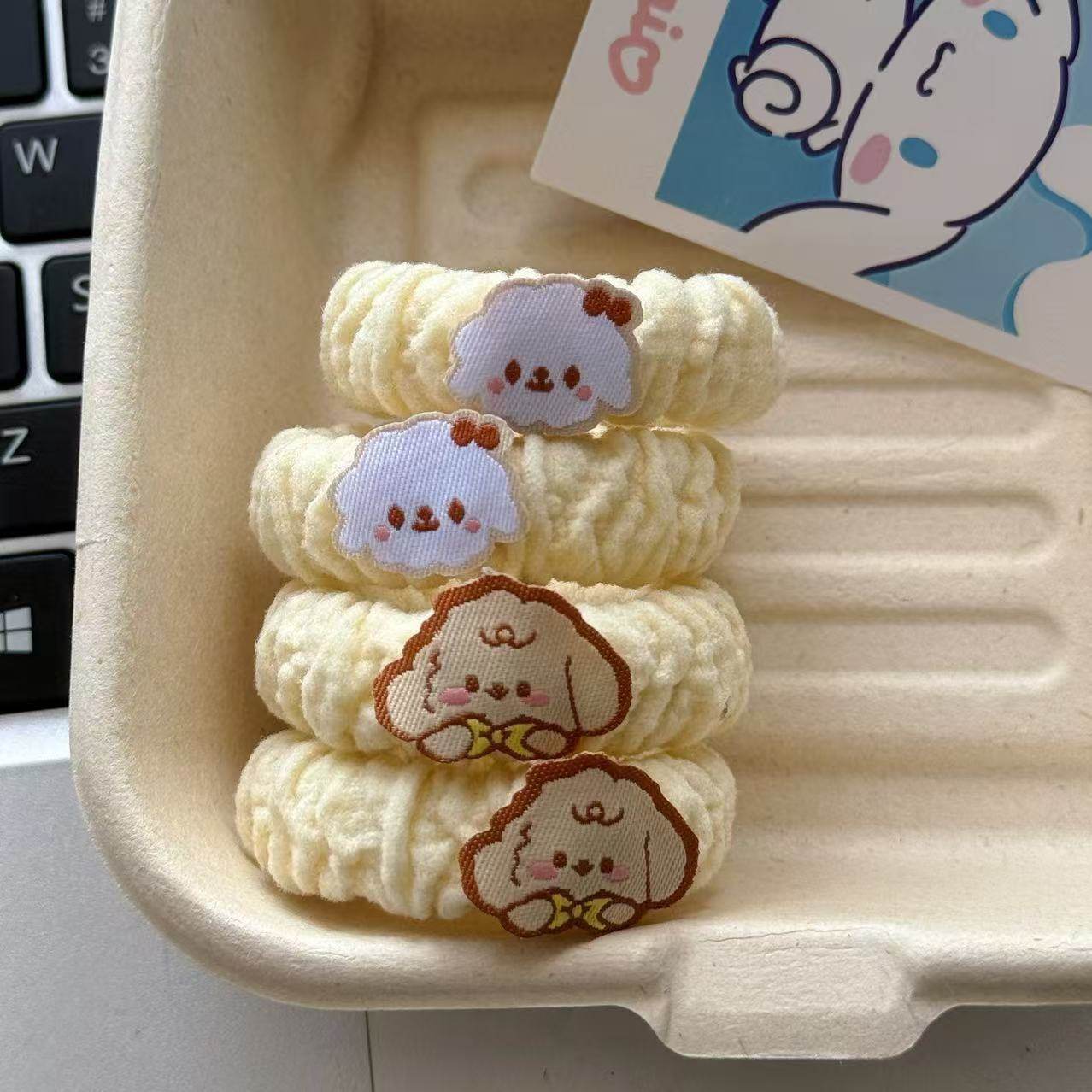 可爱甜心小狗毛绒白发圈秋冬发绳心ins发饰学生软萌马尾皮筋,饰品/流行首饰/时尚饰品新,发饰,淘宝优惠券,粉丝福利购,淘宝优惠卷