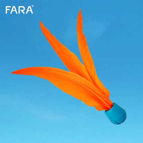 FARA 高弹运动板羽球三毛球耐打羽毛毽子手拍专用毽球