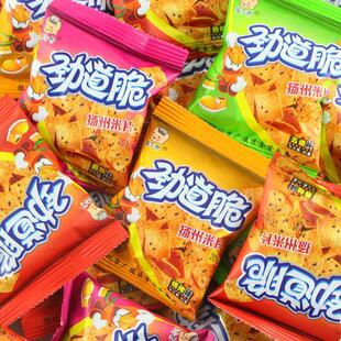 。劲道脆扬州米片克豆香米片小米锅巴怀旧网红休闲零食锅巴