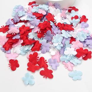 跨境货源3.5公分海绵蝴蝶压床撒花婚礼装饰布置纸屑100包