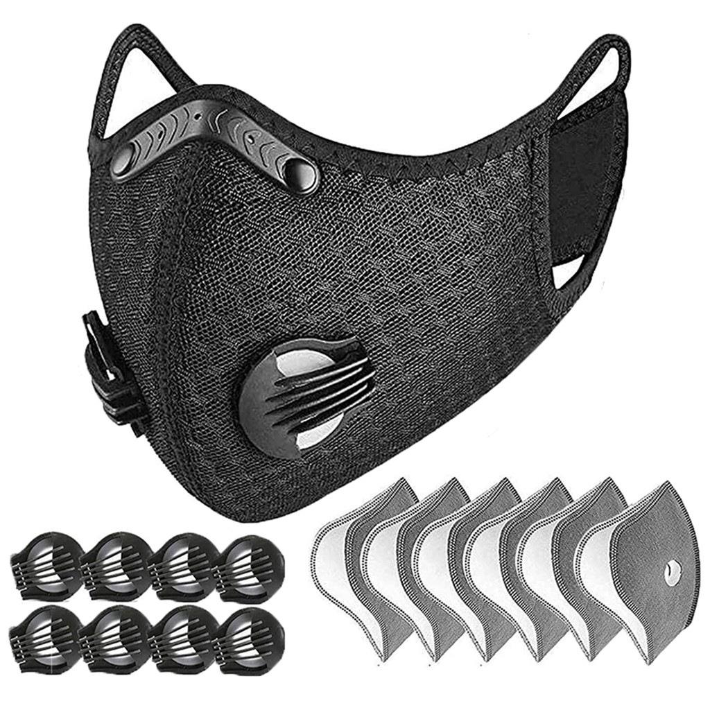 骑行口罩面罩网布防水防风防尘自行车摩托车骑行装备户外运动口罩