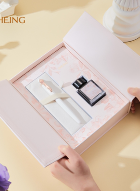 SHE·ING旗舰店S122秘密花园女士钢笔礼盒学生练字书法墨水笔成人用生日礼物情人节送礼免费定制刻字