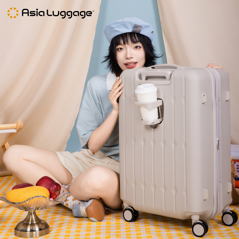 Asia Luggage扩容载杯Cupport系列日本静音万向轮杯架日系行李箱