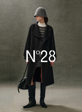 N°28【零压感】羊驼毛呢大衣女秋冬季大翻领高级感长款毛呢外套