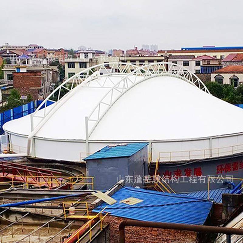 源头厂家用池罩加厚棚污水池反吊膜户外加盖工程安装大型膜结构家