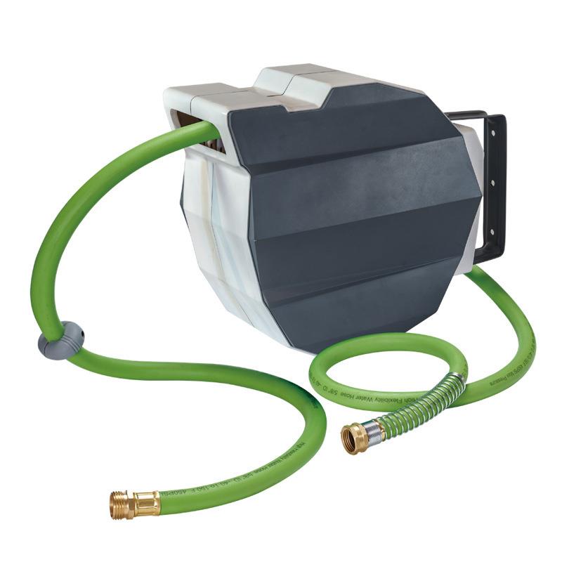 源头工厂出口封闭式软管收纳器水鼓通用款花园气鼓自动伸缩卷管器