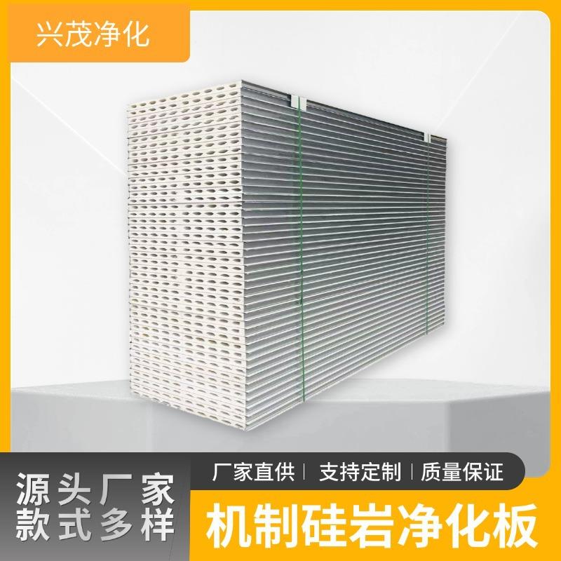 厂家直供硫氧镁夹芯板净化玻镁彩钢洁净板无尘车间净化板防火防潮