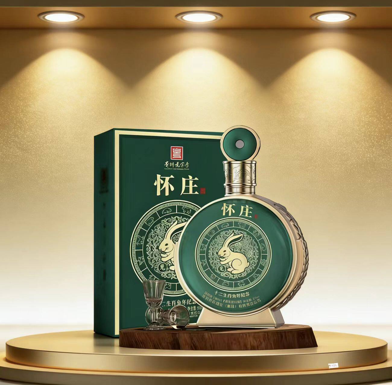 怀庄兔年纪念酒53度500ml贵州老字号酱香型白酒送礼纪念收藏整箱